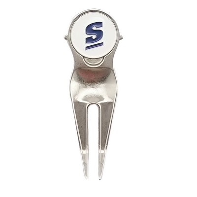 Divot Repair Tool with Removable Magnetic Ball Marker