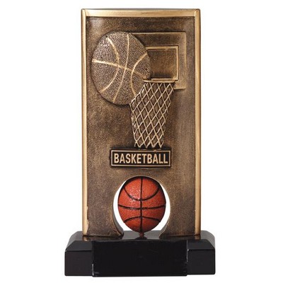 Spinning Basketball Resin - 6-1/2" Tall - Limited Quantity - Clearance Item