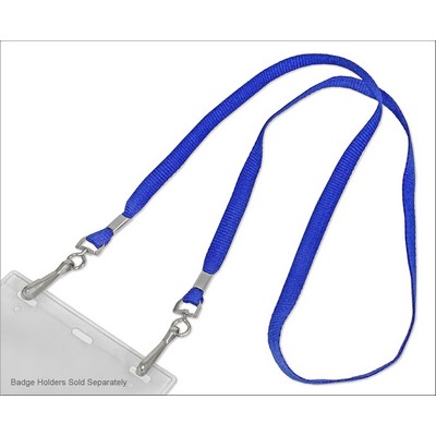 Flat Lanyard w/Open Ended J-Hooks (non-printed)