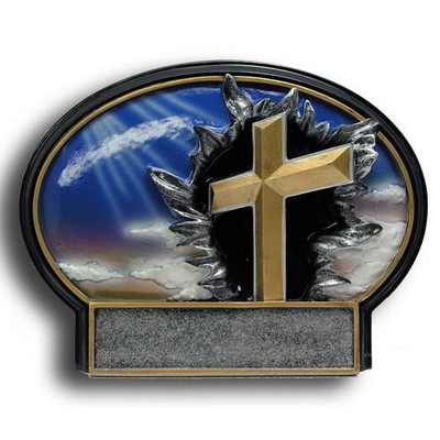 7.25" Religion Burst Thru Resin Award