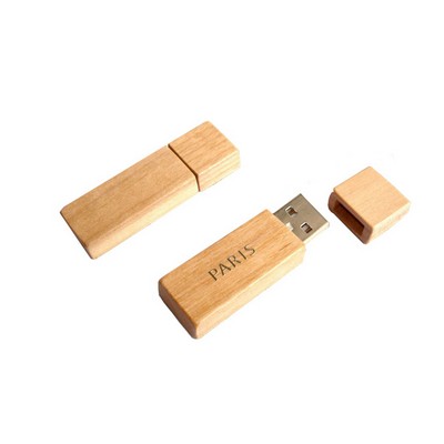 Wooden High Speed USB 2.0 Flash Drive (128MB)