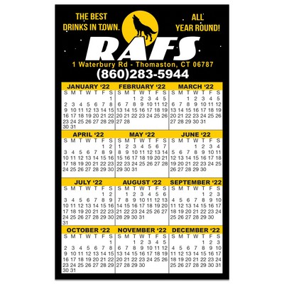 Calendar Card w/Repositionable Strip (3½"x5½")