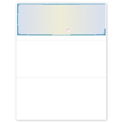 High Security Blank Laser Top Format Check (1 Part)