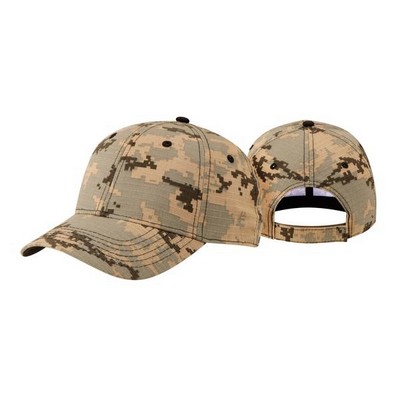 Digital Camo Durable Ripstop Cap