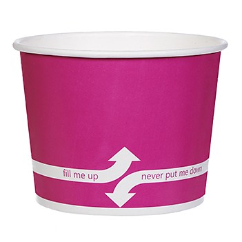 32 Oz. Paper Dessert/ Food Cup - Flexographic Printed