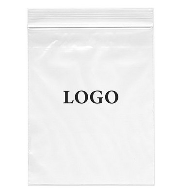 Zip Lock Printed Bags 4 Mil. (Ink Imprinted) 8" x 10"