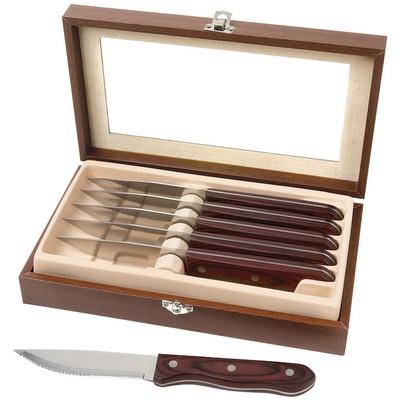 Manchurian Ash 6-Piece Steak Knife Set