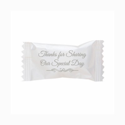 Assorted Pastel Chocolate Mints in "Thanks for Sharing Our Special Day" Wrapper