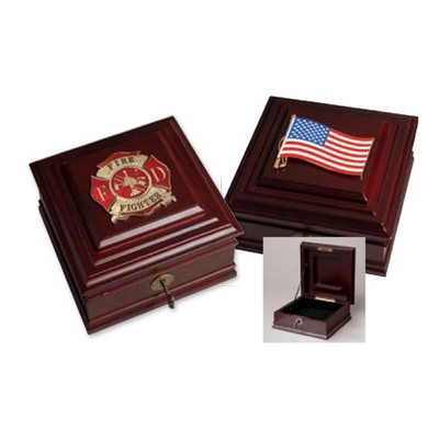 US Flag Medallion Desktop Box