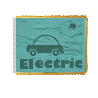 Electric Car Antenna Flags 12x18 inch