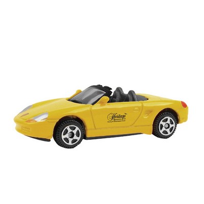 3" 1:64 Porsche® Boxster Convertible ( Full Color Graphics on Both Doors - same logo) (u)