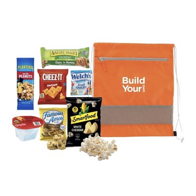 Eco Friendly Drawstring Bag with Snacks