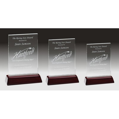 Milan Clear Glass Award (6"x9")