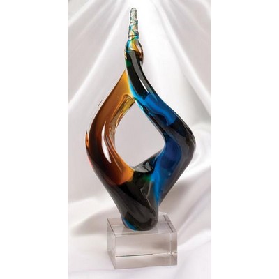 Geo Art Glass Award 12 1/2"H