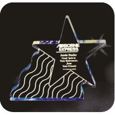 Shooting Star Acrylic Award, 8.75" W x 7" H