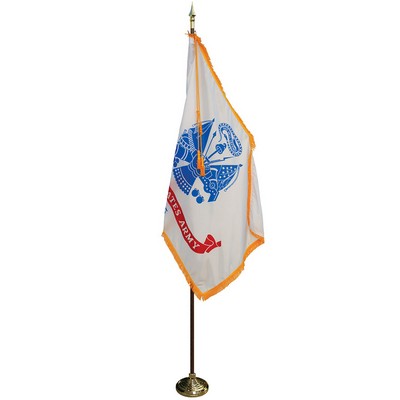 8' Pole & 3' x 5' Flag - Army Indoor Presentation Set