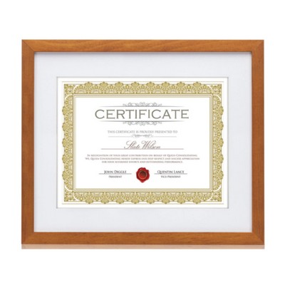 Aberdeen Cert Frame - Walnut 8½"x11"