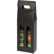 2 Bottle Seta Italian Colored Olive Oil & Vinegar Carrier Box (4 1/4"x2 1/4"x12")