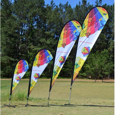 6.8' "Petal TearDrop" Wing Feather Double Sided Flag Only