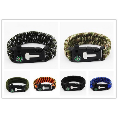 Outdoor Multifuntional Survival Bracelets w/Blade