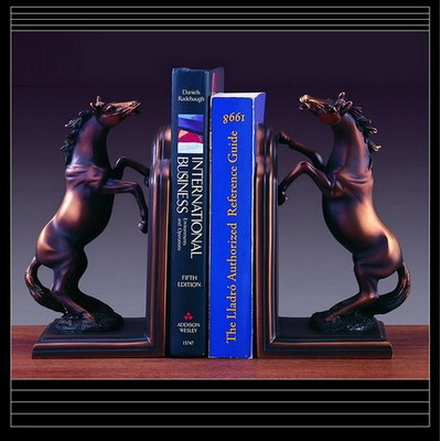 Horse Bookends, 8"W x 9"H