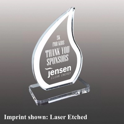 Acrylic Flame Awards - Laser Etched