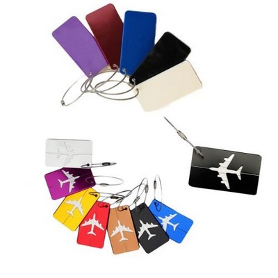 Airplane Shape Metal Travel Luggage tag