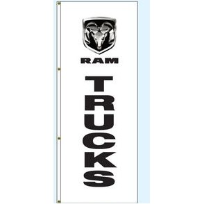 Single Face Interceptor® Drape Flags (Center Panel - Ram® Trucks) (3' x 8')