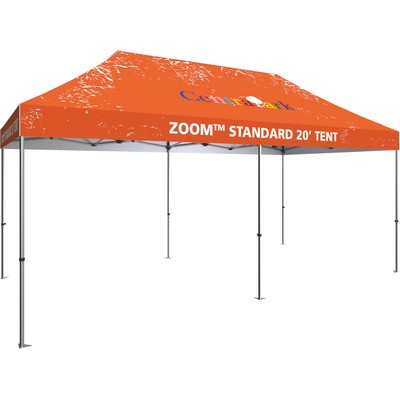 20' Zoom™ Aluminum Popup Tent with Custom Printed Canopy