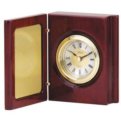 Rosewood Book Clock