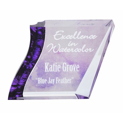 Purple/Clear Acrylic Award