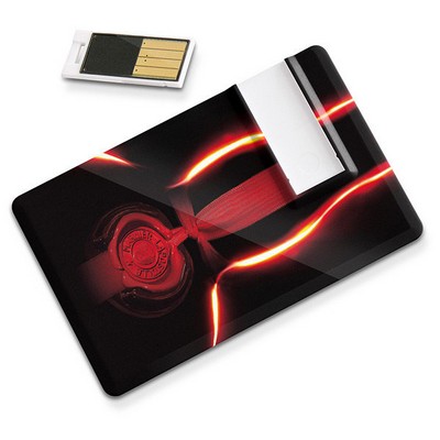 Sliding USB Flash Drive Card