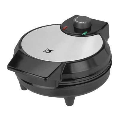 Black And Stainless Steel Belgian Waffle Maker