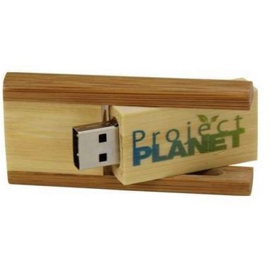 2 Tone Wood Twister 2 GB USB Drive