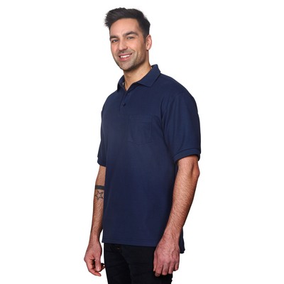 Men's Cotton Pocket Polo Shirt (Union Made)