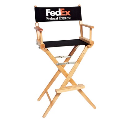 Counter(30"H)Director Chair w/SilkScreen 2 Color Printed Canvas