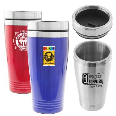 16 Oz. SceneSetter Double Wall 18/8 Stainless Steel Tumbler