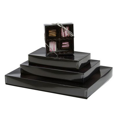 2 Piece Black Onyx Candy Box (3 1/2"x3 1/4"x1 1/8")