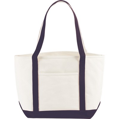 Blank Nautical Cotton Canvas Boat Bag - blank (13.25"x19.75"x7")