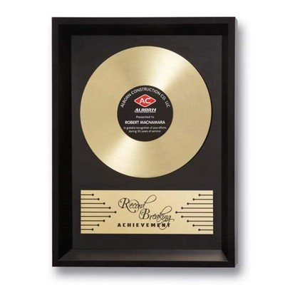 Framed Record Breaker - Black/Gold 10¼"x13¼"