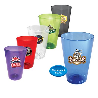 16 Oz. Plastic Pint Glass, Full Color Digital