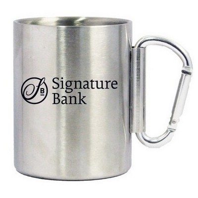 14 Oz. Stainless Steel Carabiner Mug