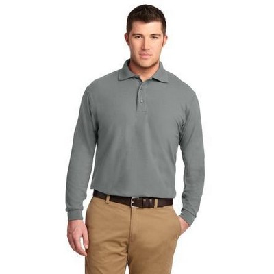 Port Authority® Silk Touch™ Long Sleeve Tall Polo Shirt