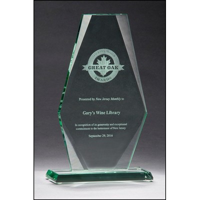 Premium Series Jade Glass Award (5"x 8.125")