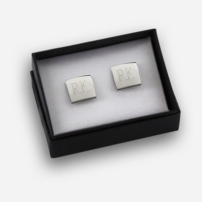 Stainless Steel Square Cufflinks w/ Gift Box