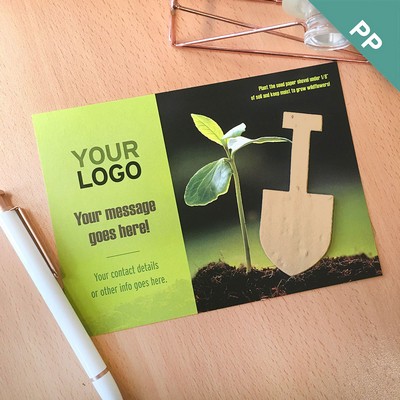 Plantable Shovel Shape Large Eco Panel Card