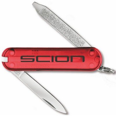 Swiss Army Escort Knife Translucent Ruby Red