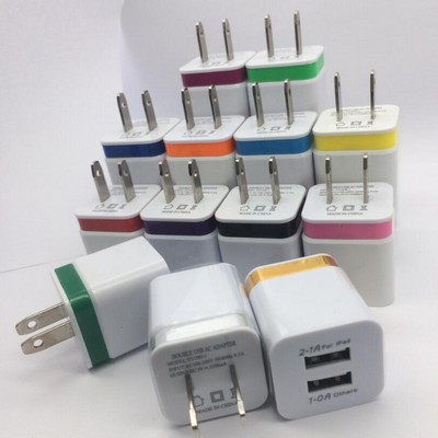 Mini Universal Dual Port USB Wall Charger