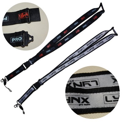 Double layer custom printing lanyard