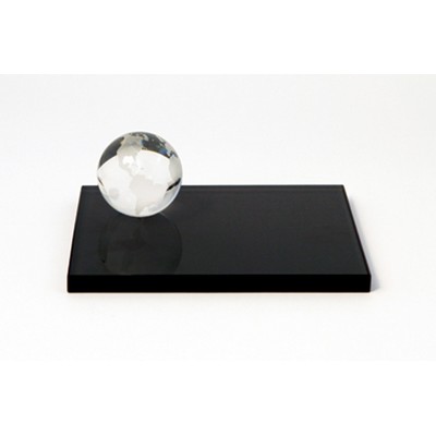 Globe Set Optical Crystal Award/Trophy.